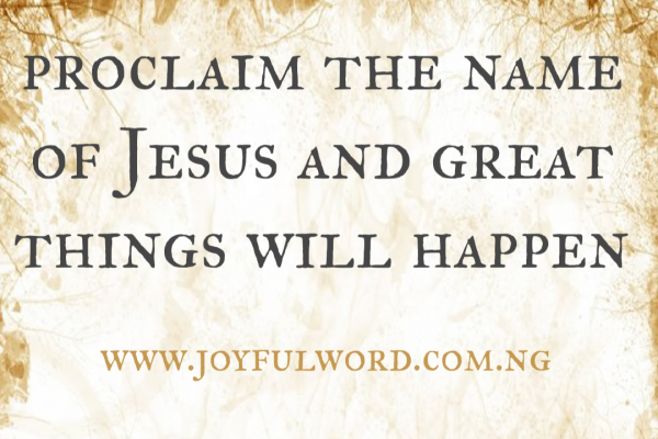 A WORD FOR TODAY 7 JULY 2019JOYFUL WORD MINISTRIES