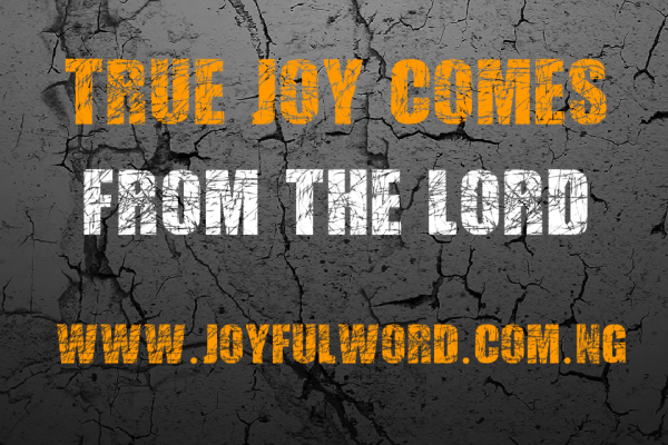 A WORD FOR TODAY 5 OCTOBER 2019JOYFUL WORD MINISTRIES