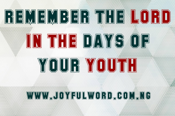 A WORD FOR TODAY 26 SEPTEMBER 2020JOYFUL WORD MINISTRIES