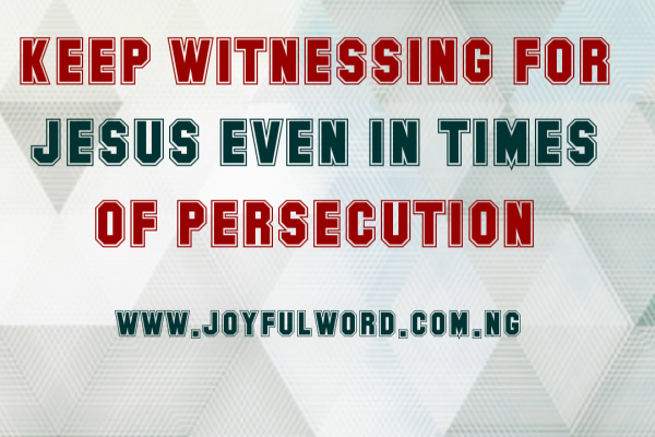 A WORD FOR TODAY 25 NOVEMBER 2020JOYFUL WORD MINISTRIES